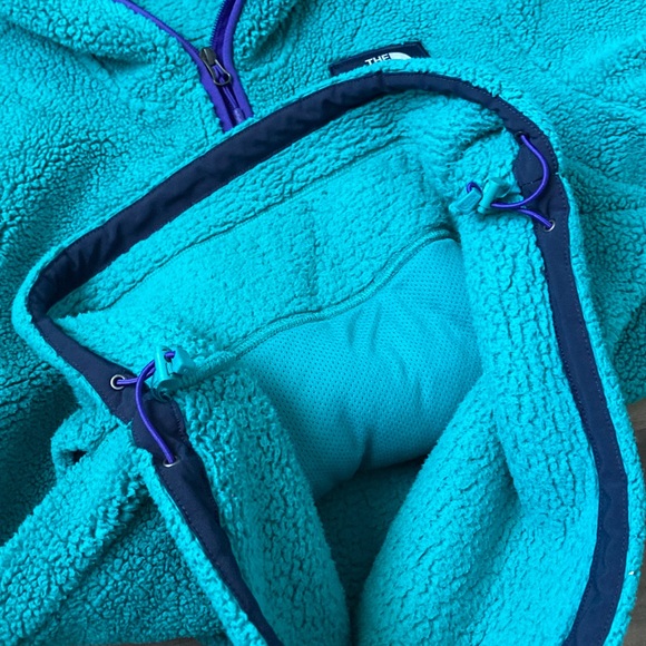 [The North Face] Sherpa Hoodie Kangaroo Pocket Sweartshirt Small - Picture 7 of 11